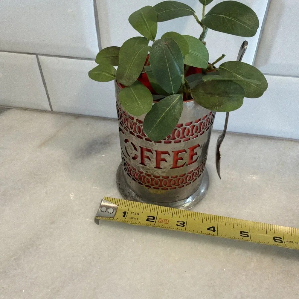 Coffee Container‎ with Side Spoon Made In England Perfect Planter No Lid ES004